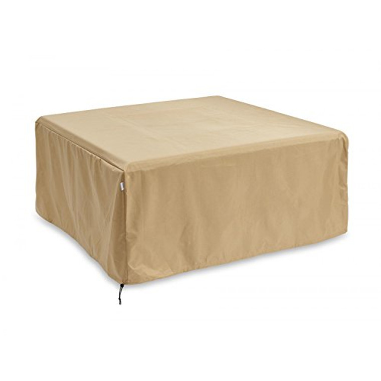 The Outdoor GreatRoom Tan Rectangular Cover for Providence Fire Pit Table