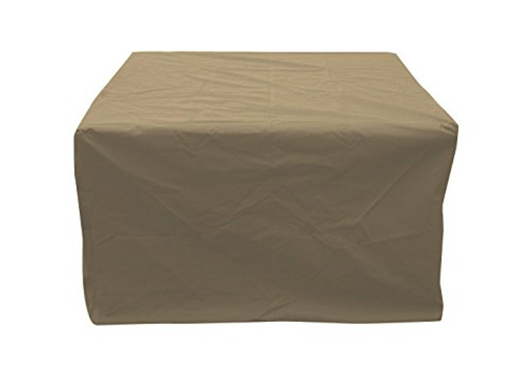 The Outdoor GreatRoom Tan Square Cover for SIERRA2424MK and PR2424BRN Fire Pit Table