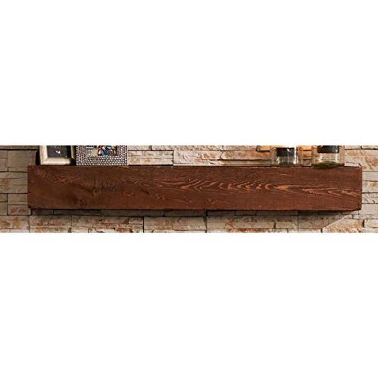 The Outdoor GreatRoom (GWMT-60) Tavern Brown Finish Supercast Wood Mantel, 60"