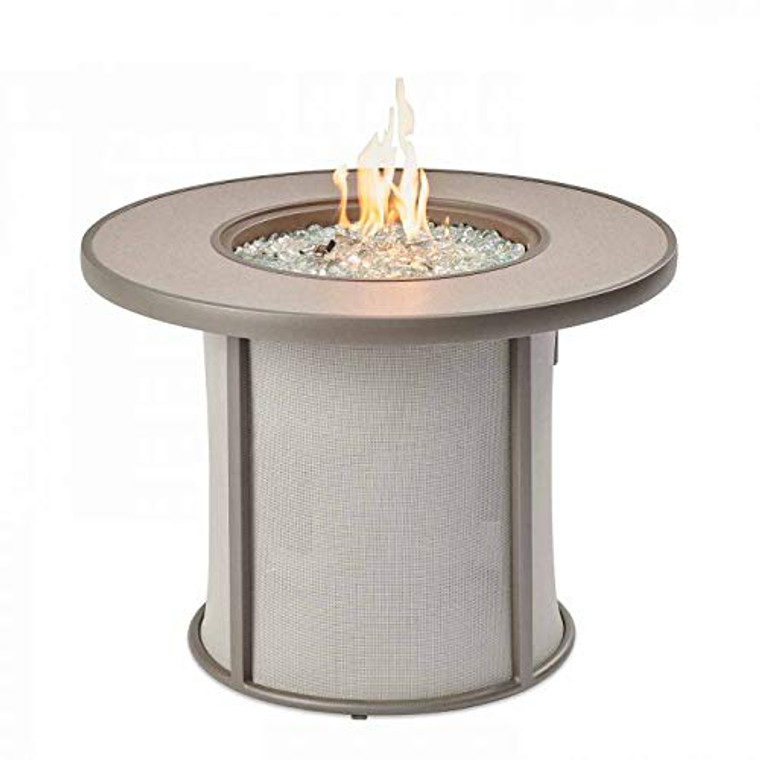 The Outdoor GreatRoom SF-32-GRY-K Grey Stonefire Gas Fire Pit, 31.5"