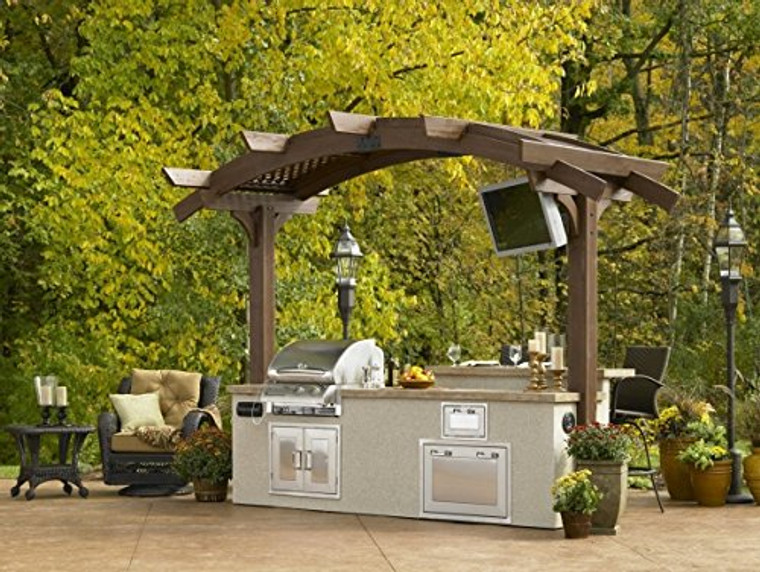 The Outdoor GreatRoom Sonoma 10 ft. Mini Arched Pergola