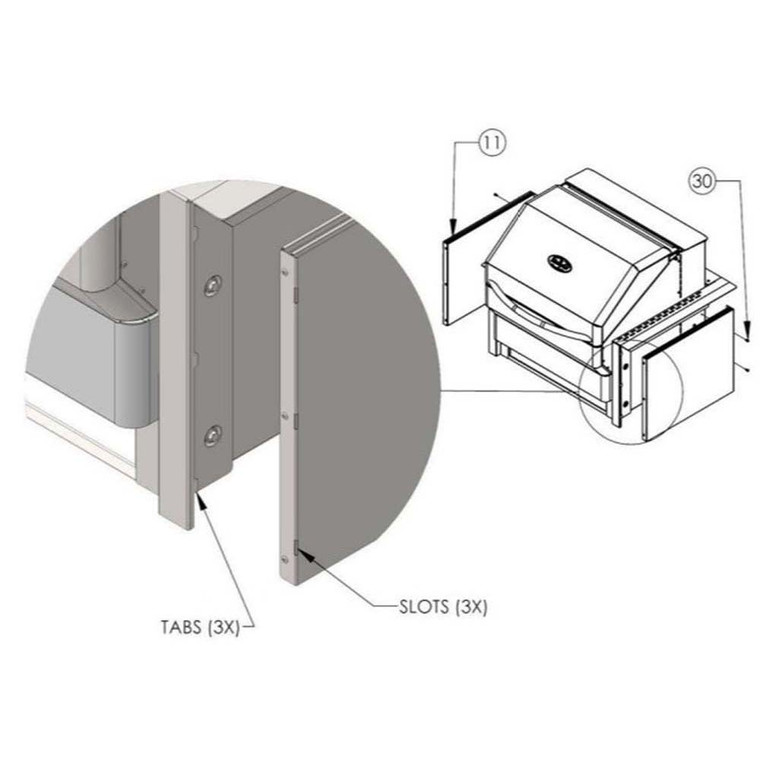 Memphis Built-in Heat Shield Kit - GBHSK