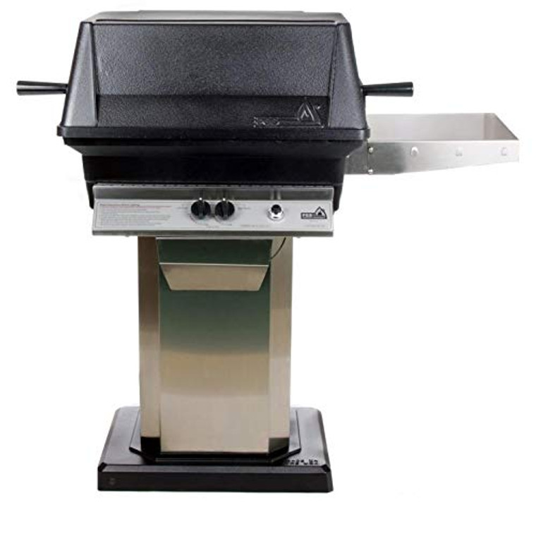 PGS A30 Cast Aluminum Natural Gas Grill On Stainless Steel Patio Base