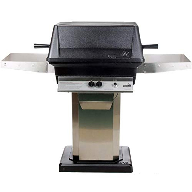 PGS A40 Cast Aluminum Natural Gas Grill On Stainless Steel Patio Base