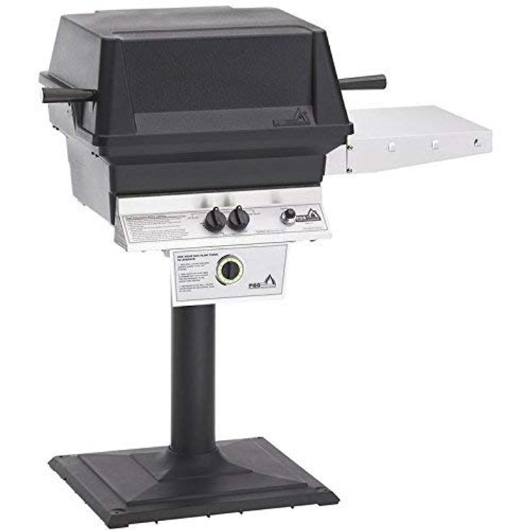 PGS T-series T30 Commercial Cast Aluminum Freestanding Propane Gas Grill With Timer On Bolt-down Patio Post