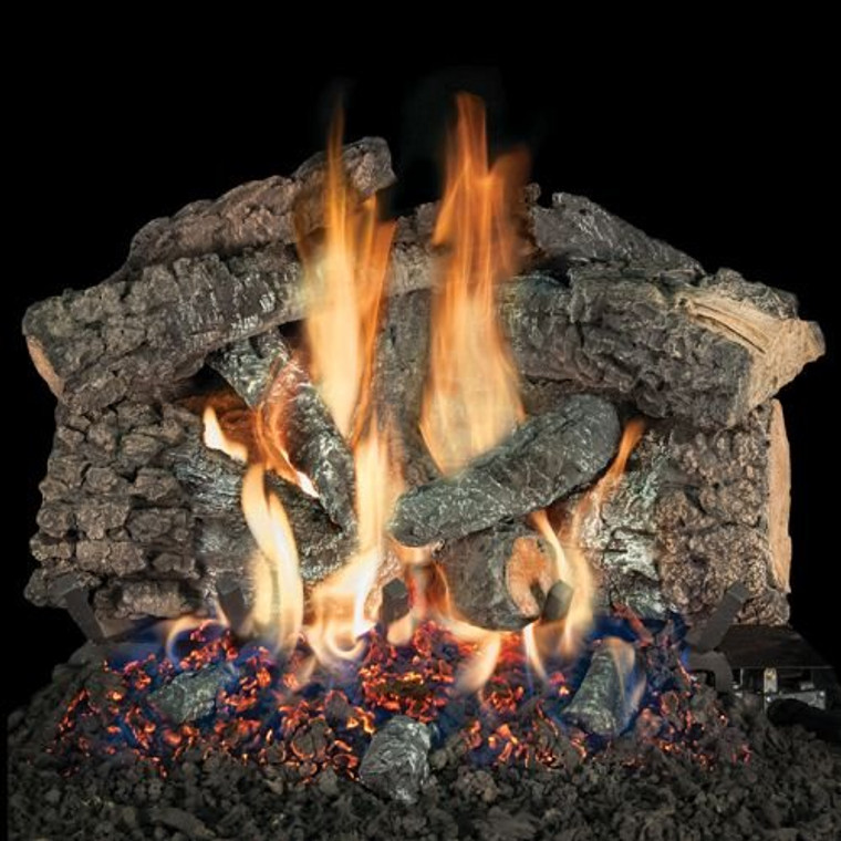 18" Bedford Char Logs w/See Thru Safety Pilot Burner - LP