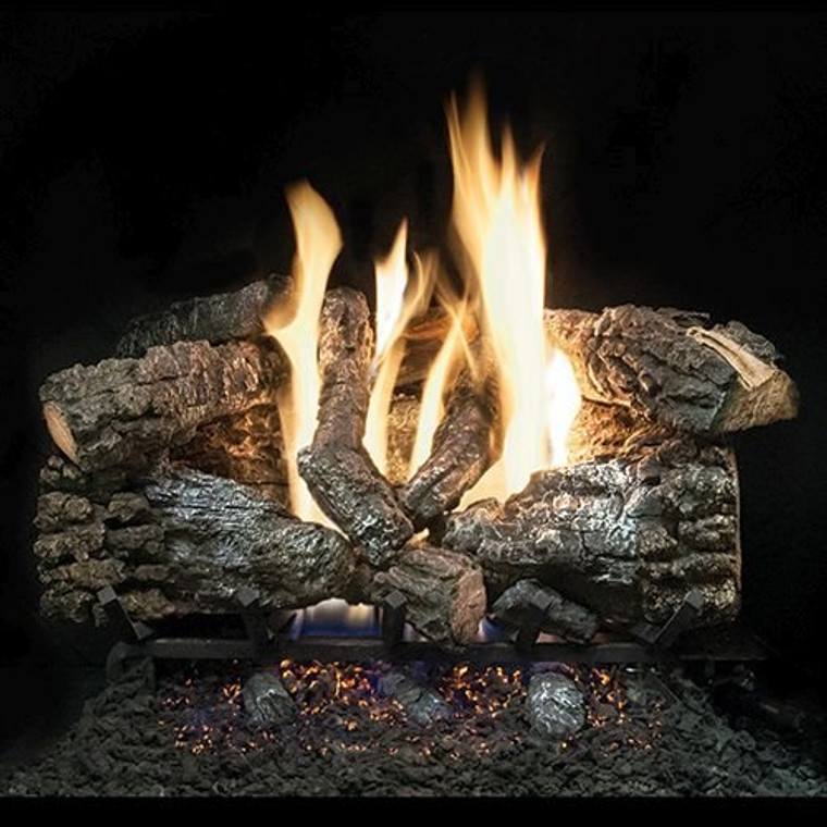 Bedford Char Vented 30" Gas Logs with Safety Pilot - LP