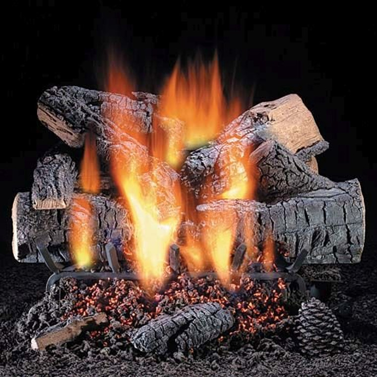 24" Windsor Premium Oak Logs w/Convertible Safety Pilot Burner - LP