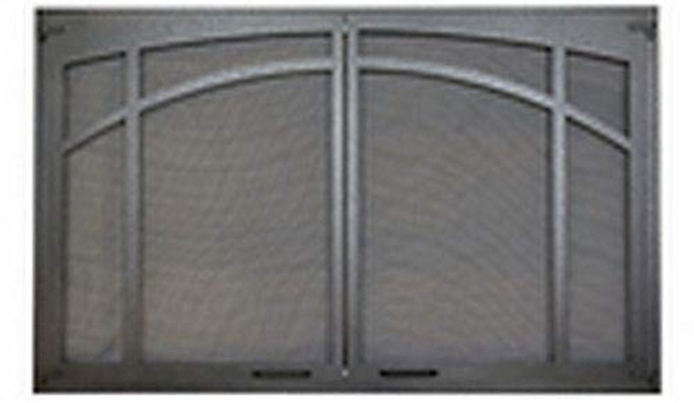 Superior ASD3224-TI Twin-Pane Arched Screen Door - Textured Iron