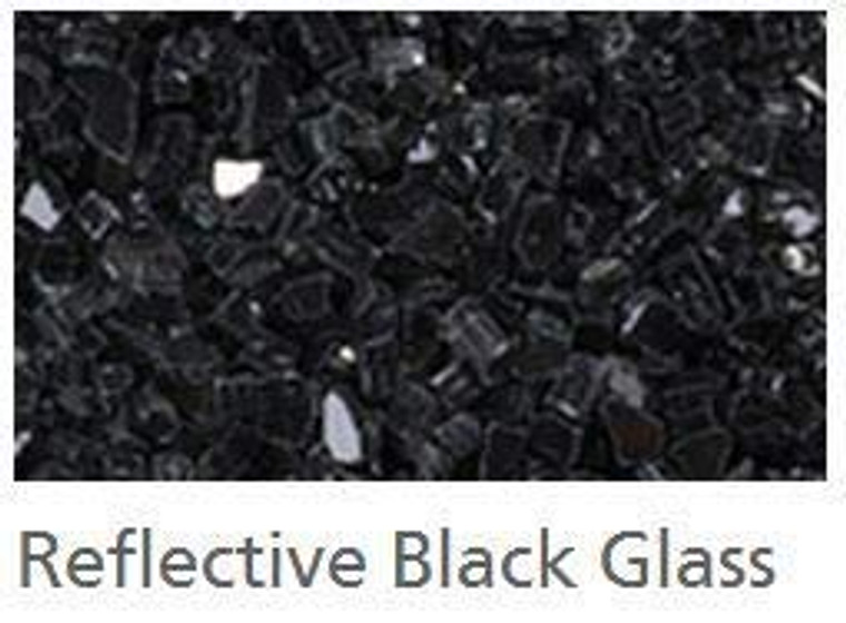 Superior CRSHGL-RBLK 5 lbs. Bag of Reflective Black Glass Media