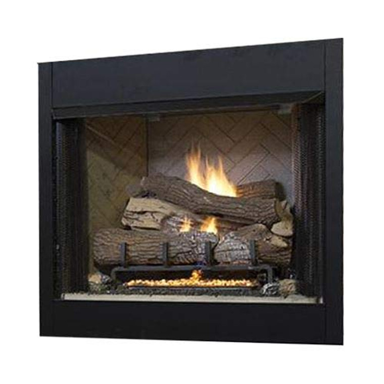 Superior Fireplaces 36" Tall Vent-Free Universal Circulating Firebox, White Stacked Liner