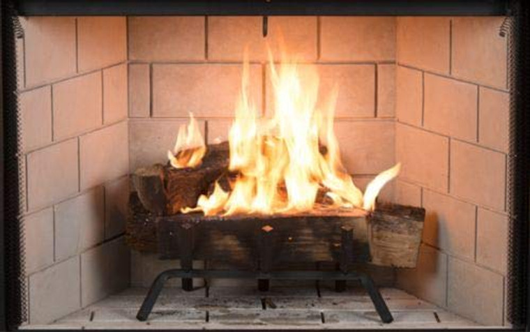 Superior 38" Traditional Wood-Burning Fireplace w/Grey Stacked Panels