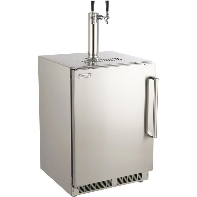 Fire Magic 3594-DR 24" Right Hinge Outdoor Rated Dual Tap Kegerator