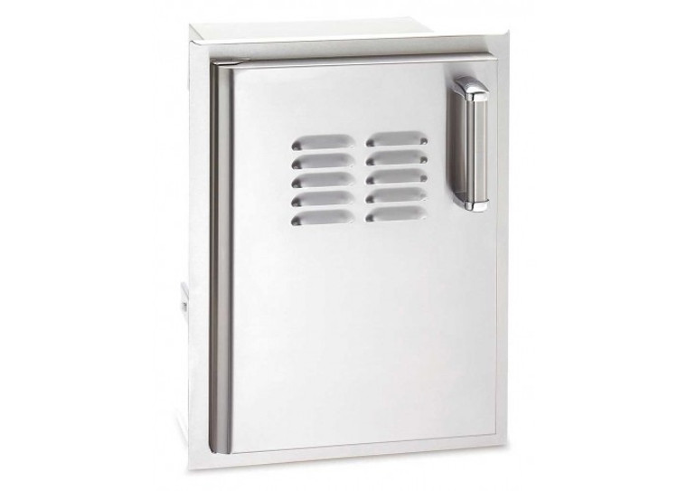 Fire Magic 53820SC-TL Premium Flush Mount 14 Inch Left Hinged Soft Close Single Access Door with Tank Tray And Louvers