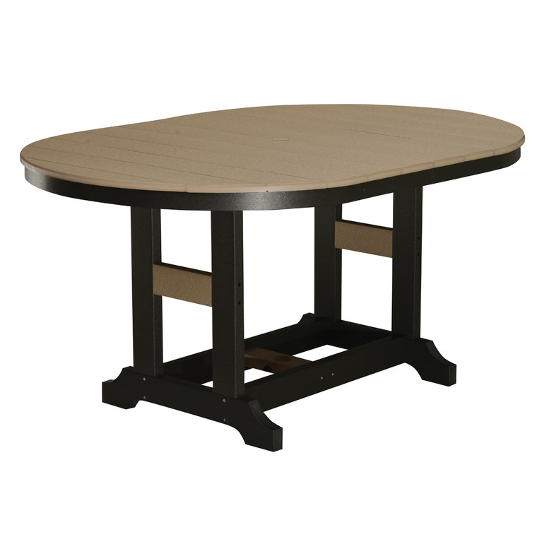 Berlin Gardens Garden Classic Standard Top 44" x 64" Oblong Dining Table - GCST4464D