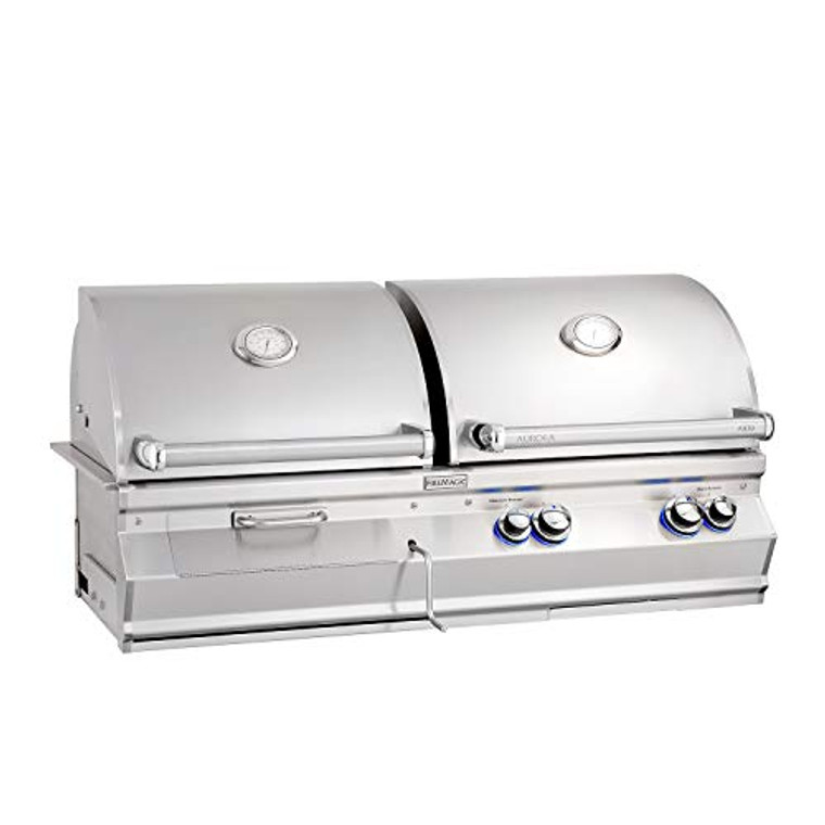 Fire Magic A830I-7LAN-CB Aurora Series Built-in Gas & Charcoal Combination Grill, Natural Gas