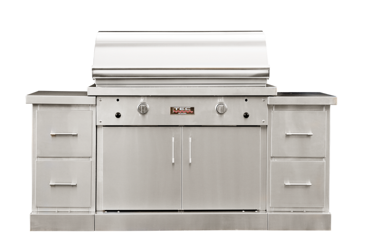 TEC Grills 44" Sterling Patio on Island with Drawer Modules 79", Liquid Propane -  STPFR2LPISL