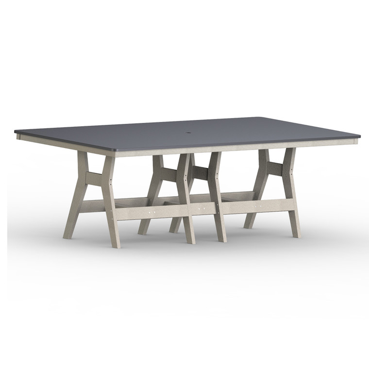 Berlin Gardens Harbor Dining Tables Hammered Top 44" x 96" Rectangular Dining Table