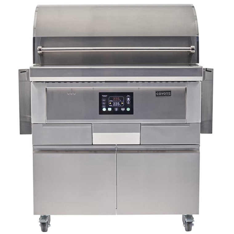 36" Coyote Pellet Grill on Cart - C1P36-FS-B