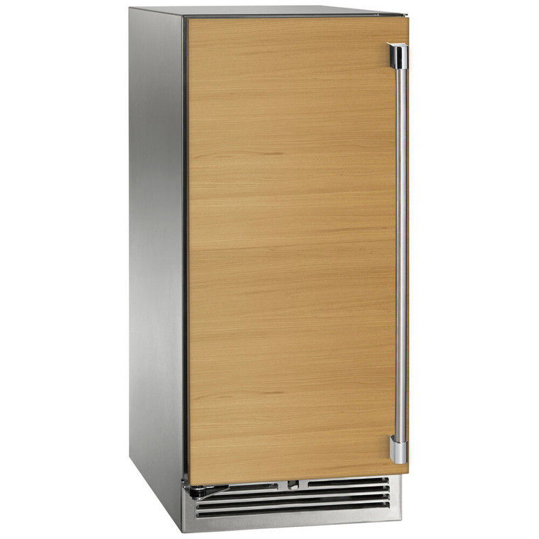 Perlick 15" Signature Series Indoor / Outdoor Cubelet Ice Maker with Panel Ready Solid Door Hinge Reversible - H80CIMW