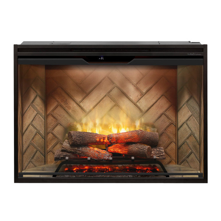 Dimplex Revillusion&reg; 42" Built-In Firebox with Front Glass and Plug Kit - RBF42-FG 