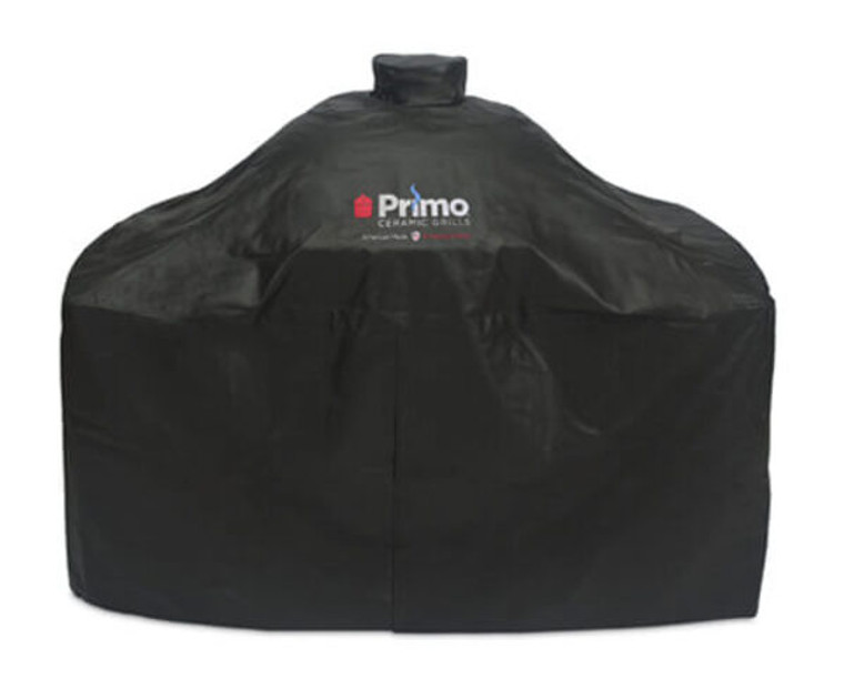 Primo Grill Cover for XL in Cart with SS Side Tables or Cypress Compact Table, LG 300 in Cart with SS Side Tables, JR 200 in Cypress Table - PG00414 