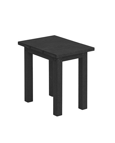 C. R. Plastics Small Rectangular Table, Black - LIQUIDATION - T01-LIQ-BLACK