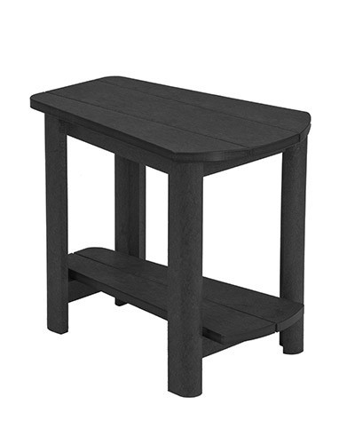 C. R. Plastics Adirondack Side Table, Black - LIQUIDATION - T04-LIQ-BLACK