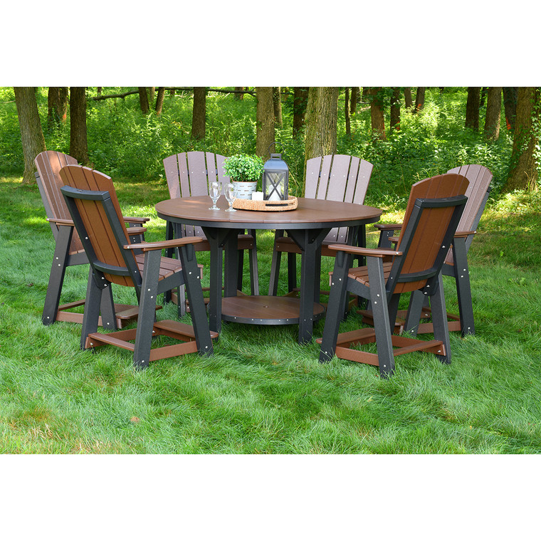 Wildridge Heritage 60" Pub Table Set with (6) Balcony Chairs