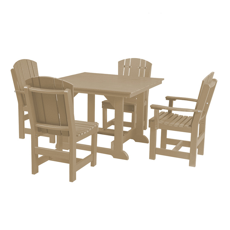 Wildridge Heritage 44" x 44" Table with (2) Dining Chairs & (2) Dining Arm Chairs