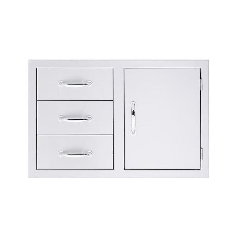 Summerset SSDC3-33 33" 3-Drawer & Access Door Combo