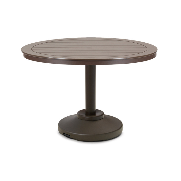 Telescope Dining Height 42" Round MGP Top Table w/ 80lb Pedestal