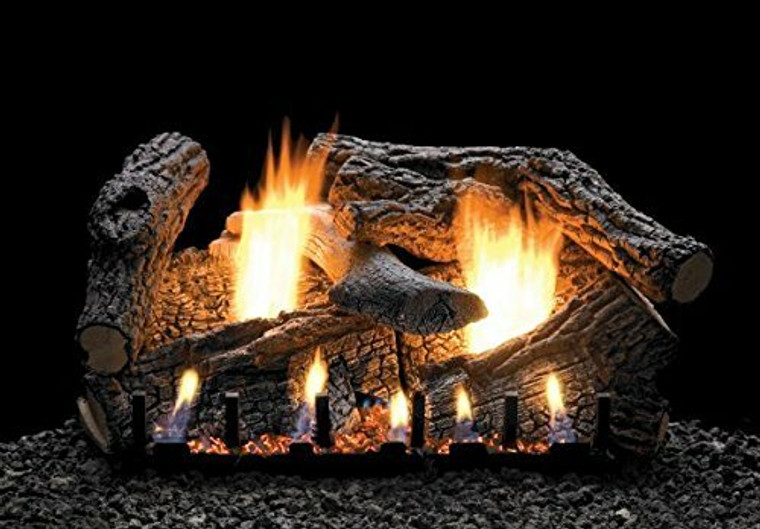 Empire Comfort Systems 30" Super Sassafras Logset with IP Vent Free Slope Glaze Burner, NG