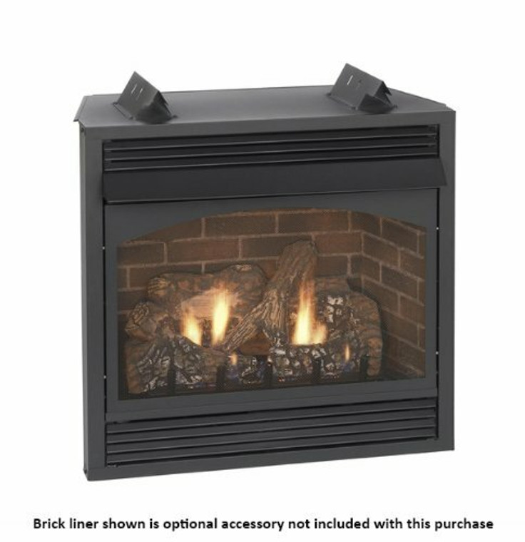 Empire Vail 36" Intermittent Pilot with Blower Vent-Free Premium Fireplace - Natural Gas