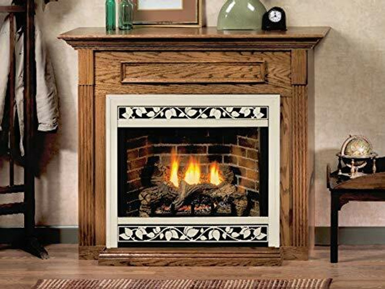 Empire EMBC3SDO Standard Corner Cabinet Mantel with Base - Dark Oak