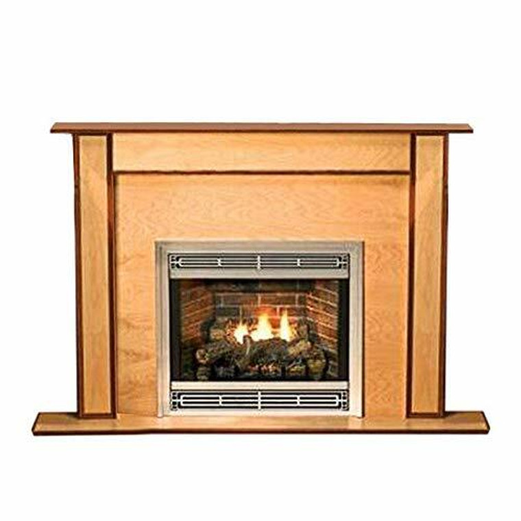 Empire Comfort Systems Standard 36" Corner Cabinet Mantel with Base - Unfinished Hardwood