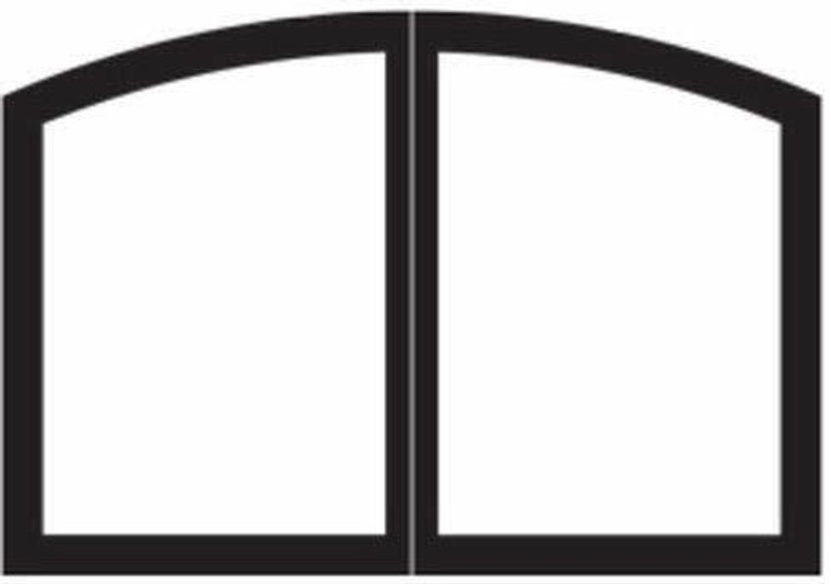 Empire Comfort Systems Arch Door Set for Tahoe 48" Fireplaces - Matte Black