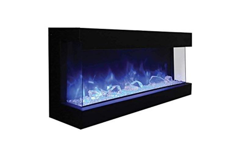 Amantii Series Slim Built-in 3-Sided Electric Fireplace with Logs (60-TRV-Slim), 60-Inch
