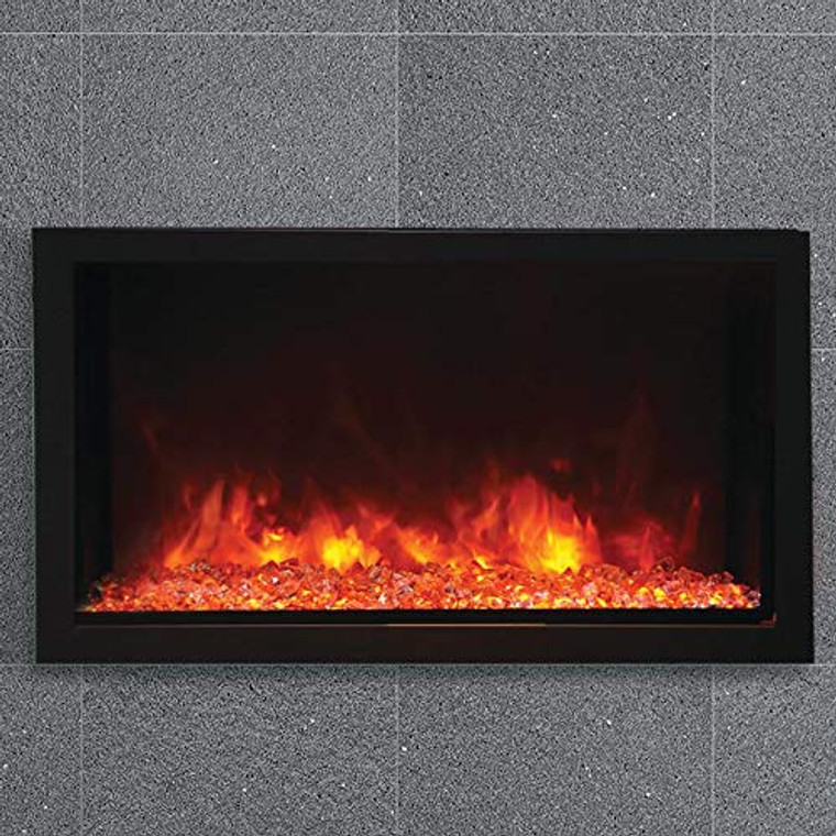 Sierra Flame Amantii BI-40-DEEP-XT Indoor/Outdoor Built-in Electric Fireplace, 40-Inch