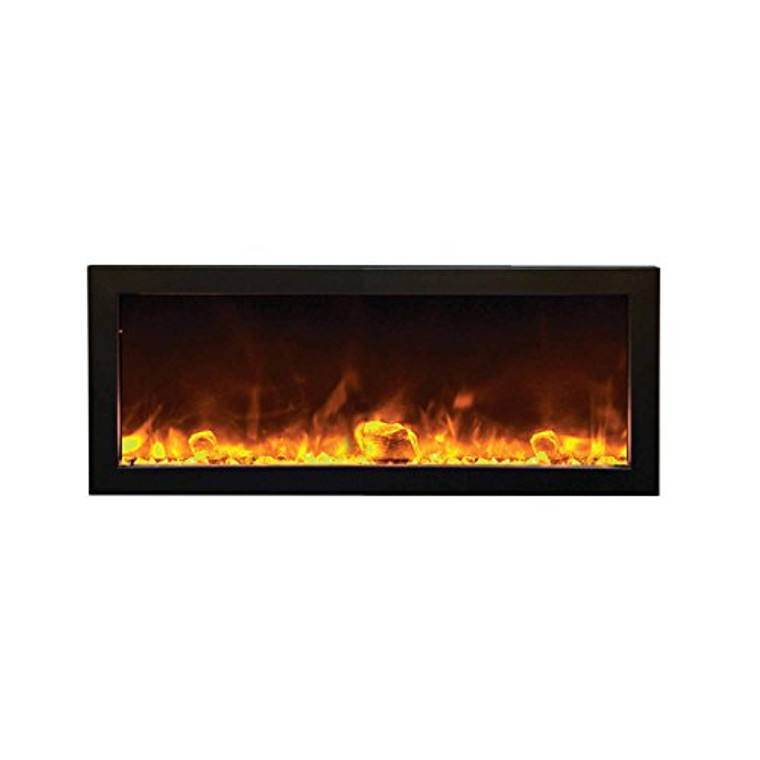 Amantii BI-40-SLIM-OD Outdoor Panorama Series Slim Electric Fireplace, 40-Inch