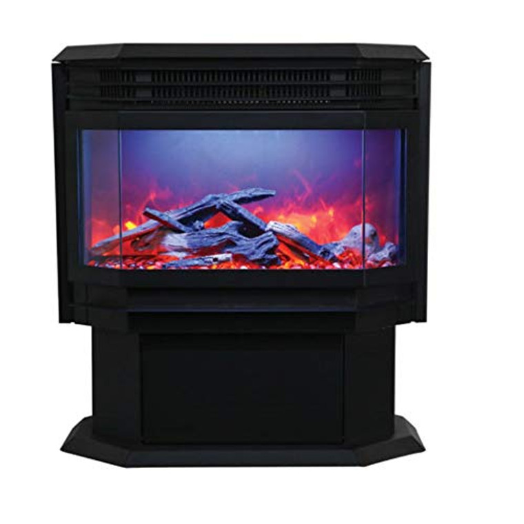 Free Standing Sierra Flame Electric Fireplace Stove by Amantii