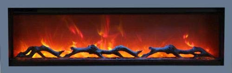 Amantii 34'' Surround for Symmetry Electric Fireplace - Dark Grey