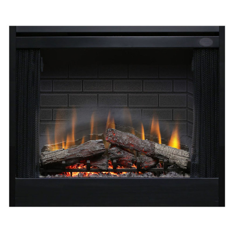 Dimplex BF39DXP 39-Inch Deluxe Built-In Electric Firebox with Resin Logs and Brick Backing