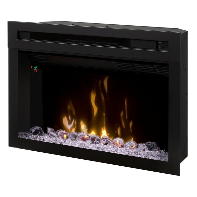Dimplex PF2325HG Multi-Fire Xd 25-Inch Electric Firebox with Glass Ember Bed, Black