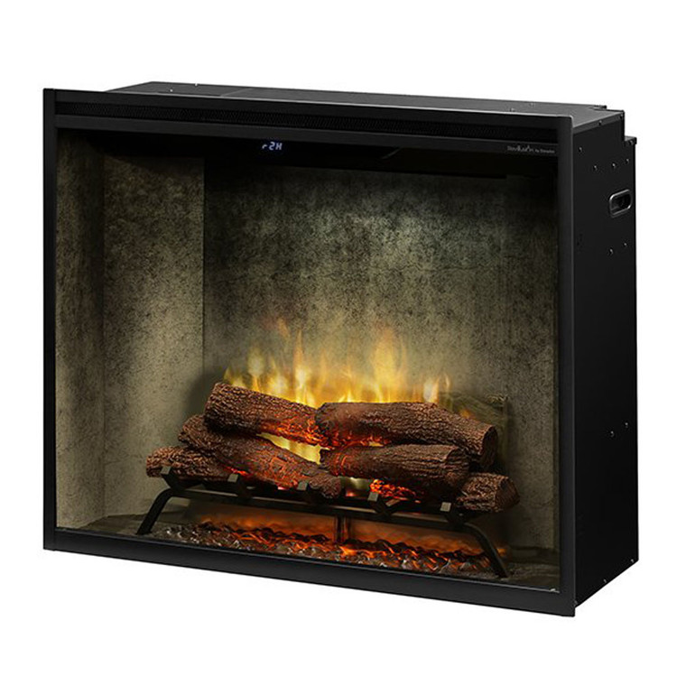 Dimplex RBF36PWC Revillusion 8794 BTU / 2575W 36 Inch Wide Built-in Vent-Free Electric Fireplace with Weathered Concrete Interior and Remote Control (Portrait Height Model)