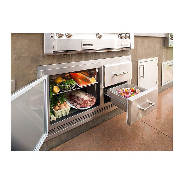 Alfresco ARXE-42 42" 7.25 Cubic Ft. Under-Grill Refrigerator