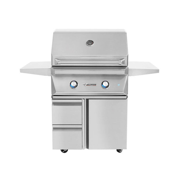 Twin Eagles TEGB30SD-B 30" Grill Base, w/ Storage Drawers, Single Door