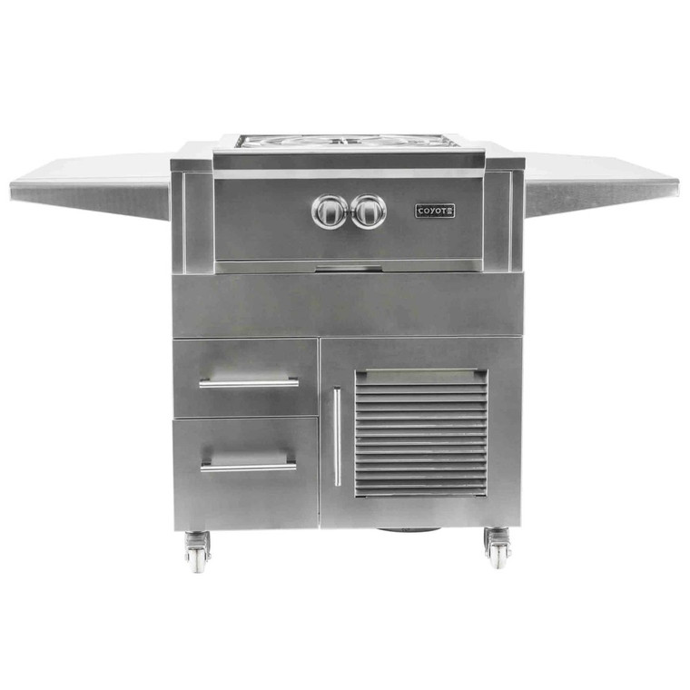 Coyote 36" Stainless Steel Charcoal Grill Cart - C1CH36CT