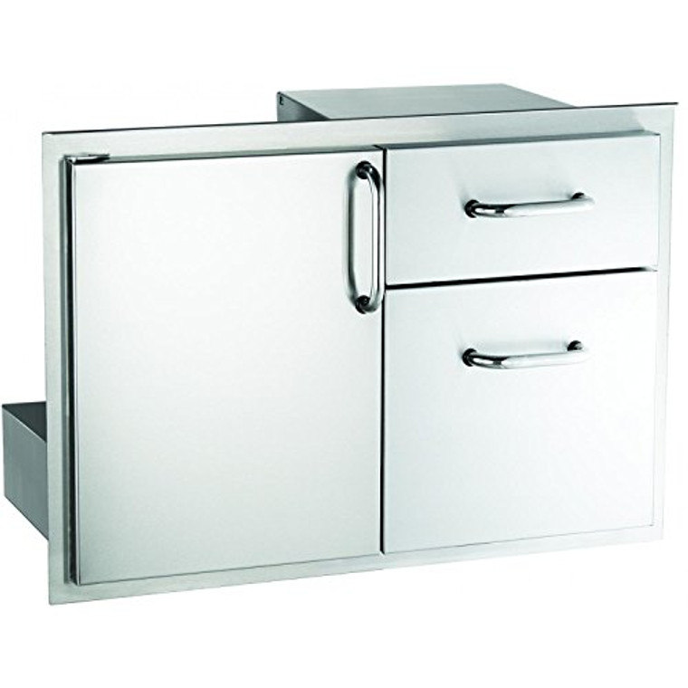 AOG 30" Access Door & Double Drawer Combo - 18-30-SSDD