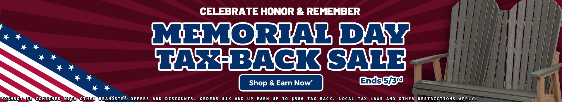 Memorial Day Tax-Back Sale